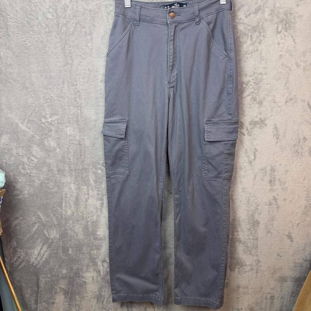 Hollister Cargo Pants Womens 3R/2R Gray Ultra High-Rise Dad Pant Utility Y2K 26R